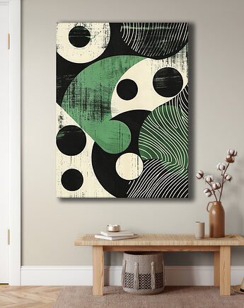 Geometria natury - Obraz na płótnie - Druk Blejtrama, Minimalizm, Loft #81, Black Sapphire Art