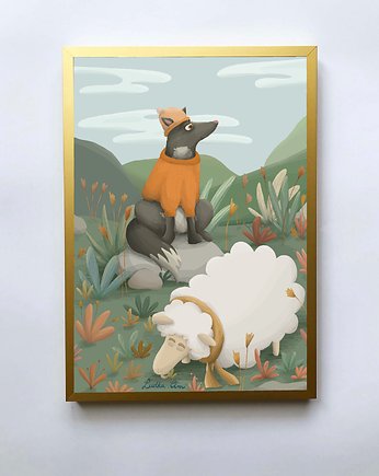 Plakat Wilk i Owca, Ludka Umi