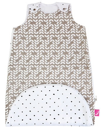 Zip-a-Round Muślinowy Śpiworek 2w1 TOG 0,5 Beżowy Classics, Motherhood