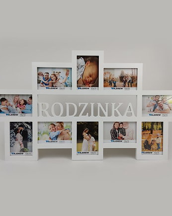 Multirama ramka na zdjęcia z napisem  Rodzinka 10 zdjęć, Wajdrew