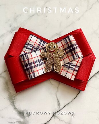 Brosza z Ciastkiem Mikołajki Święta, Pudrowy Różowy