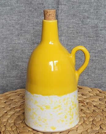 Ceramiczne butelki na oliwę. Handmade Tu 500 ml, Ceramika Wydry