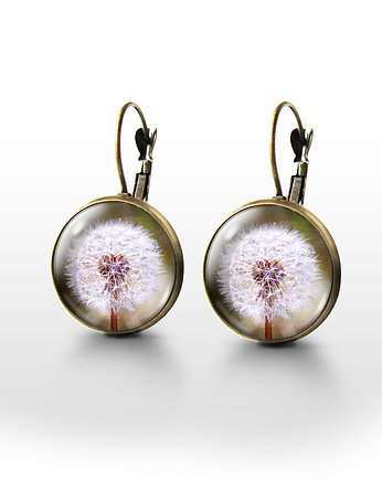 Kolczyki - Dmuchawiec - brąz, yenoo