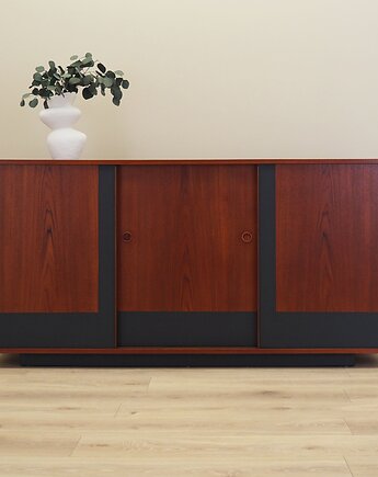 Sideboard tekowy, duński design, lata 70, produkcja: Dania, Przetwory design