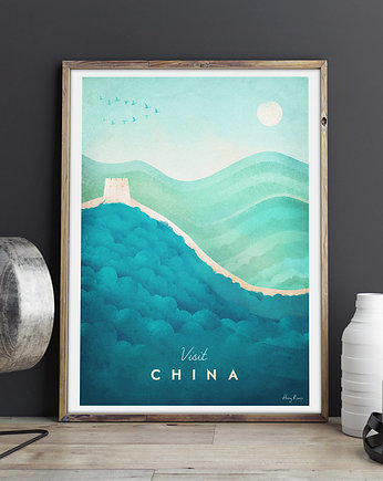 Chiny - vintage plakat 50x70 cm, minimalmill