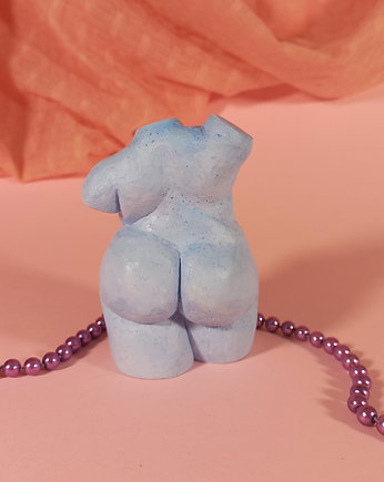 Naga Wenus figurynka, dekor, rzeźba, niebieska, New Venus Gift