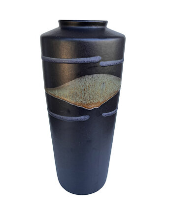 Bordowy, ceramiczny wazon MF Design, Niemcy lata 80., Good Old Things