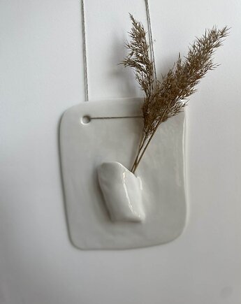 Wazon naścienny, grzelka ceramika