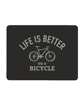 Podkładka pod mysz.  Life is better on a bicycle, studioixi