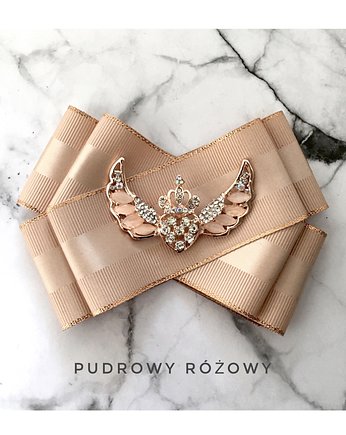 Brosza  Serce ze Skrzydłami NEW, Pudrowy Różowy