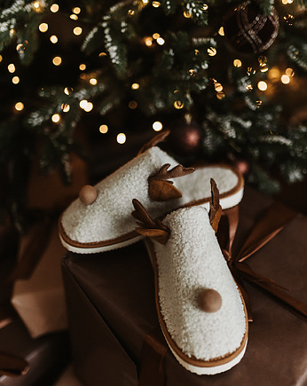 Kapcie damskie renifer Święta Bożego Narodzenia, Apollie&co