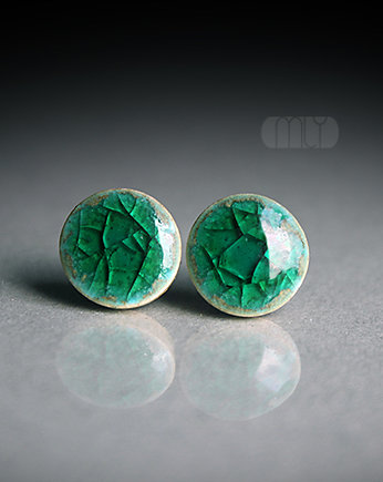 Szmaragdy Spękane 6mm/stal chirurgiczna/, Magda Łysiak