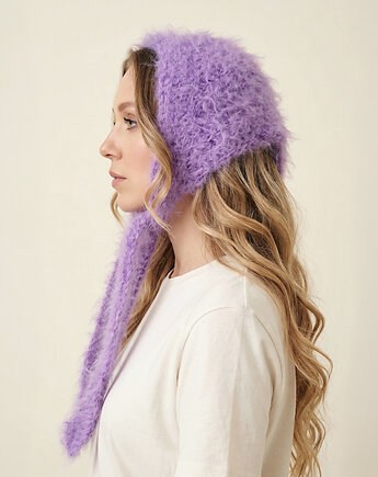 Chustka moherowa liliowy puch, OTULIBABKI