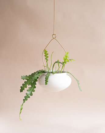 Osłonka OVAL zawieszka mosiądz (beżowy), FORMY PROSTE