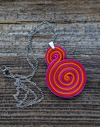 Lollipop- wisiorek sutasz, Mró Soutache