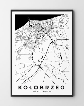 Plakat Mapa Kołobrzegu, HOG STUDIO
