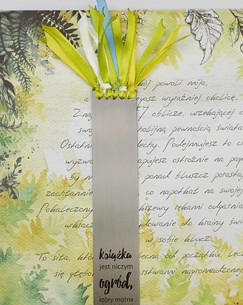 KSIĄŻKA JEST NICZYM OGRÓD - zakładka, Hundred Bookmarks