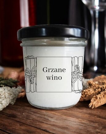 Świeca sojowa Grzane wino 120 ml, ZAMIŁOWANIA - Spersonalizowany prezent