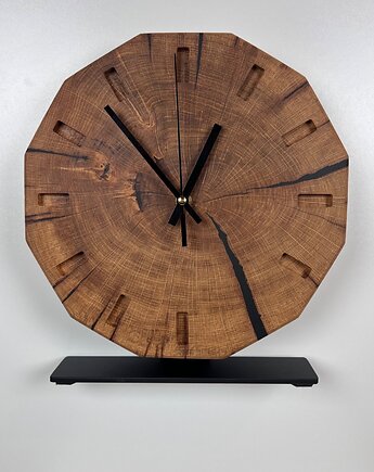 Dębowy Zegar Dwunastokątny stojący /ścienny, BooGoo