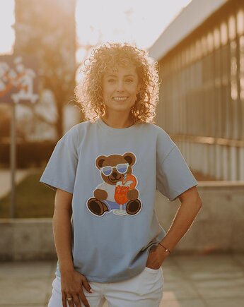 T-shirt oversize Aperol Teddy dla mamy, BejbiStory