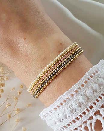 Bransoletka  w paski, LEI handmade 