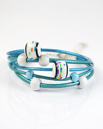 Bransoletka - Turkusowa, folklor, grecka, yenoo