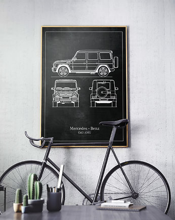 Plakat Legendy Motoryzacji - Mercedes G63 AMG, Peszkowski Graphic