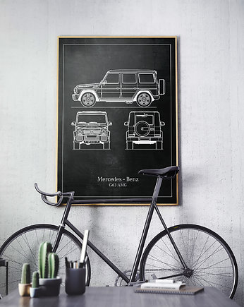 Plakat Legendy Motoryzacji - Mercedes G63 AMG, Peszkowski Graphic