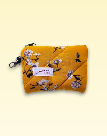 Pikowany słoneczny portfelik, etui na karty, mi.KREO