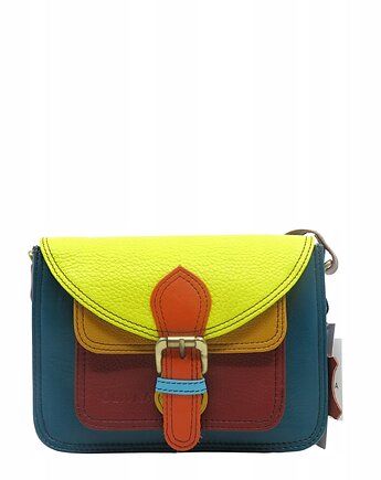 Torebka listonoszka oryginalna skórzana kolorowa elegancka pasek eko OLIVKA, Olivka Warsaw