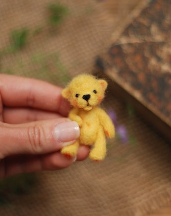 Miś Miniaturka- Żółty, OSOBY - Prezent dla 3 latka