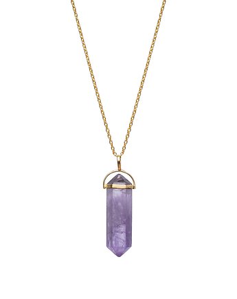 Naszyjnik ametyst srebro 925 pozłacane, Coccola JEWELLERY