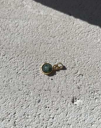 Zawieszka agat mszysty, Fiorette stone&silver