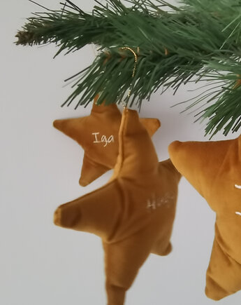 Bombka szmaciana personalizowana - gwiazdka (różne kolory), Little Angels