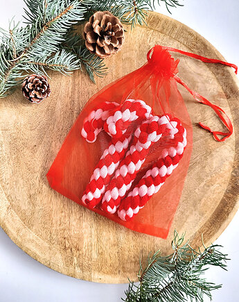 NA ŚWIĘTA: 3 szt. Bombki Zawieszki Ozdoby Choinkowe - laski lizaki na choinkę, ACTP