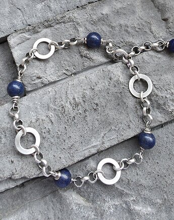 Lapis i koła - bransoletka, RayOfArt