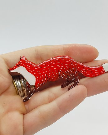 Broszka  LIS, Made in Forest