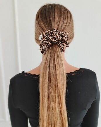 Gumka jedwabna, scrunchie, sawanna MAXI, Capillum