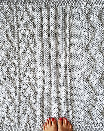 Dywan prostokątny patchwork wzorzysty szary, Made of Weaves