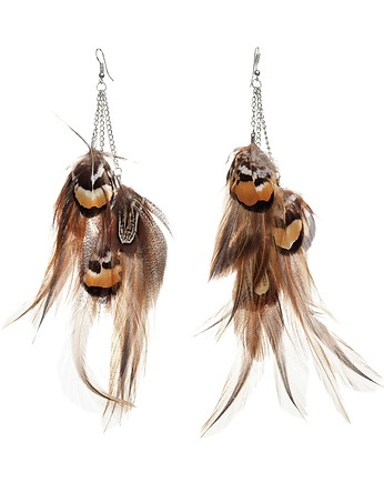 Kolczyki z piórami brene, Ajdacho