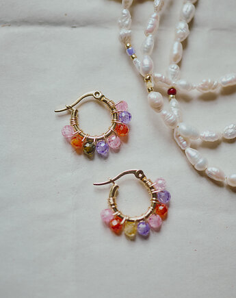 Migotki, kolczyki kółeczka, Okruszek Biżuteria