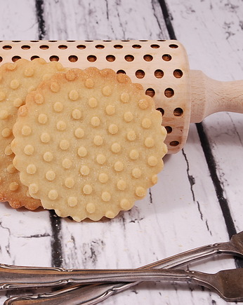 POLKA DOTS - grawerowany wałek do ciasta, MOOD for WOOD