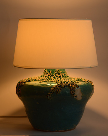Rzeźba ceramiczna z kolekcji  Laguna z funkcją lampy, Joanna Serafin design