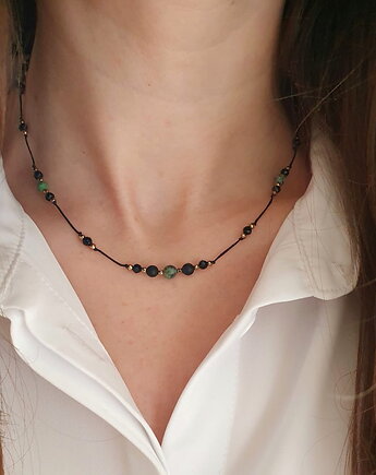 Naszyjnik z turkusem, LEI handmade 