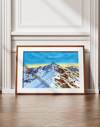 Tatry Zachodnie  - akwarela A3, Katarzyna Wajda akwarela