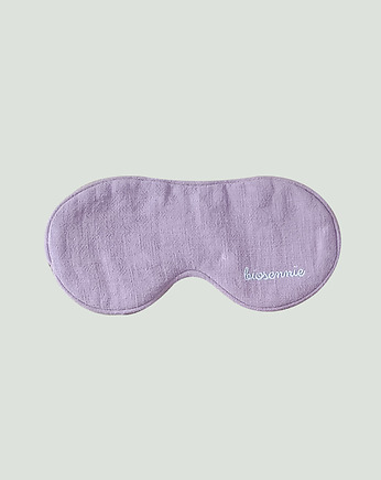 Lniana różowa opaska na oczy wyciemniająca Biosennie, biosennie