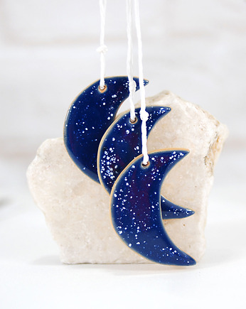 Ceramiczne księżyce - ozdoby wyiszące, 10FingersArt