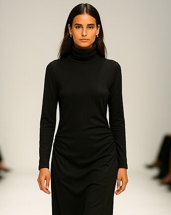 Sukienka  czarna  YY300070, YULIYA BABICH