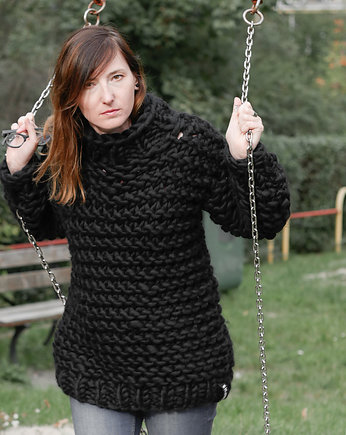 Sweter CHUNKY  100% wełna, PANAPUFA