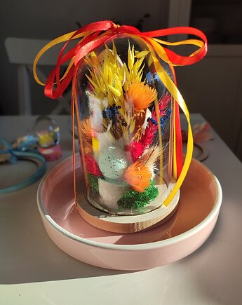 Wielkanocna wielokolorowa kopuła akrylowa XS, Fiori di Antonietta
